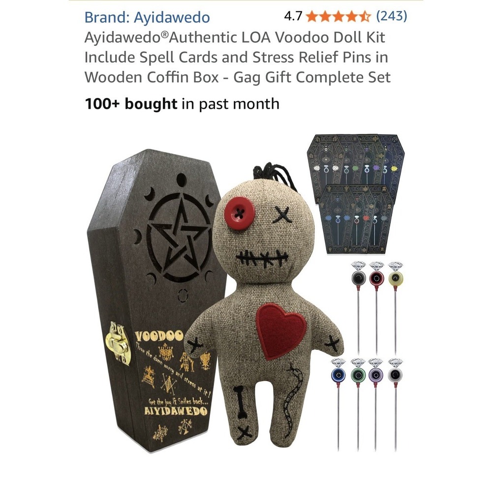 AYIDAWEDO LOA VOODOO DOLL Kit- As Seen On Amazon